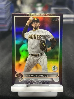 2022 Topps Series 1 Joe Musgrove Black Foil /25 San Diego Padres #266 1st Ed. - Image 1 of 4