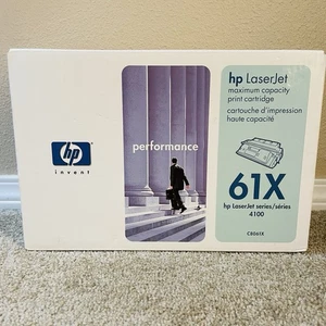 Oryginalny czarny toner HP 61X Laser Jet C8061X 4100 nowy zapieczętowany - Zdjęcie 1 z 10