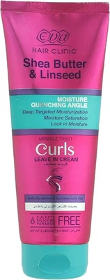 1 Packs Eva Hair Clinic Curls LEAVE IN CREAM With Shea Butter & Linseed 200 ml - Image 1 of 2