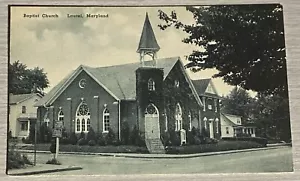 Postkarte Baptistenkirche Lorbeer Maryland MD - Bild 1 von 2