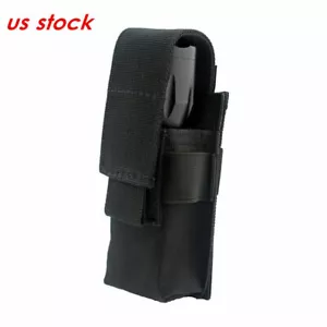 Tactical Flashlight Pouch Holster Holder MOLLE Utility Tools Pouch Adjustable - Picture 1 of 8