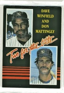  MLB Donruss Baseball 1985 Zwei für den Titel Dave Winfield und Don Mattingly - Bild 1 von 2