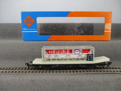 Roco Spur H0 4321 Containertragwagen "Heizoel" Esso SP 30 67452 der DB in OVP - Bild 1 von 4
