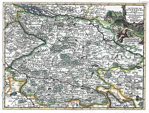 GERMANY LOWER SAXONY "Le Duchè de Lunebourg" 1736 Van der Aa ORIG. ANTIQUE MAP - Picture 1 of 7