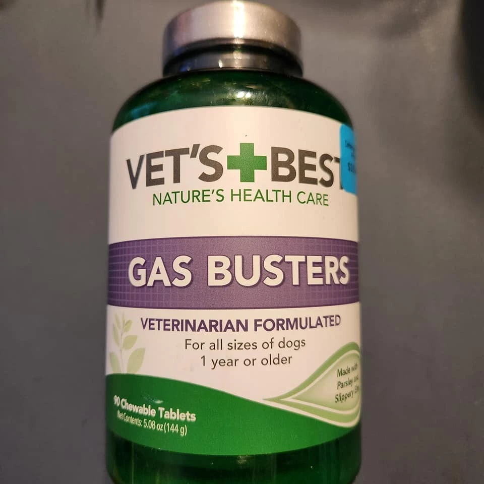 Vet's Best Gas Busters Dog Supplements 90 Chewable Tablets