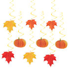 Paper Thanksgiving Charm Maple Leaf Hanging Swirls Fall Classroom Decorations