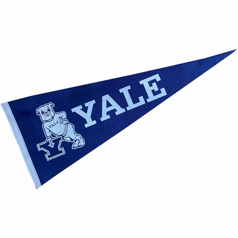 Yale Bulldogs Wool 12 in X 30 in Raised Printed Pennant Cover