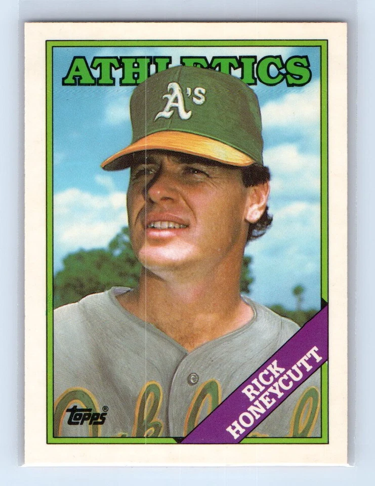 1989 Topps # 641 Rick Honeycutt Athletics - Image 1 of 2