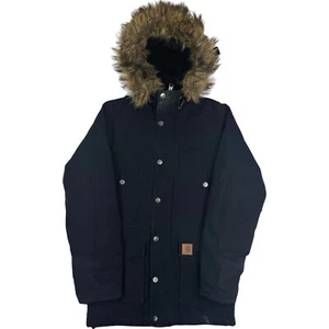 Chaqueta aislante Carhartt WIP Trapper Parka negra talla XS - Imagen 1 de 7