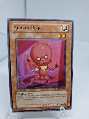 YUGIOH, SPANISH,  OJAMA RED RGBT-EN096 1 ST EDITION RARE LIGHT PLAYED - Image 1 of 4
