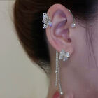 Fashion Butterfly Leaf Tassel Ear Cuff Clip Earrings Non Piercing Wrap Jewelry