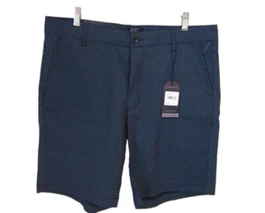 Ben Sherman Men’s Shorts Size 34 Dark Navy White Geo Stretch Vacation Beach NWT - Picture 1 of 6