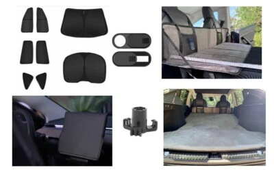 Camping Set Tesla Model 3 or Y, Mattress, Mattress Extension, Blackout - Image 1 of 2