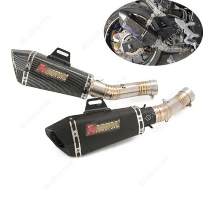 Tubo de escape 51 mm puntas silenciadoras antideslizantes para Honda CBR500R CB500F CB500X 2018-2025 Foto 1 de 4
