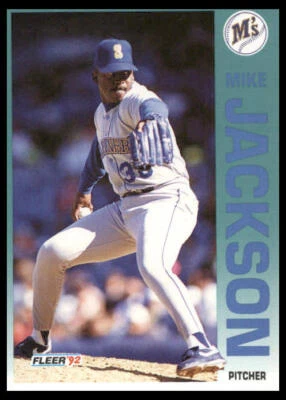 1992 Fleer #282 Mike Jackson Seattle Mariners Baseball Card - Image 1 of 2