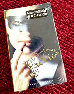 MADONNA SEALED MINT EROTICA CASSETTE SINGLE DITA PROMO HYPE STICKER SEX TAPE LP - Picture 1 of 6