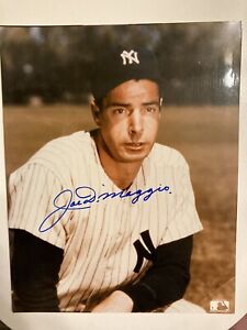 Joe DiMaggio New York Yankees Signed Autographed 8 X 10 Color Photo HOF