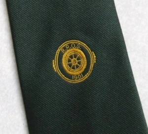 Tie Necktie Mens Vintage RETIRED RAILWAY OFFICERS' SOCIETY 1990s - Picture 1 of 4
