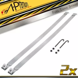 2x Fuel Tank Straps for Chevrolet G10 G20 G30 GMC G15 G25 G3500 4.3L 5.0L 5.7L - Foto 1 di 8