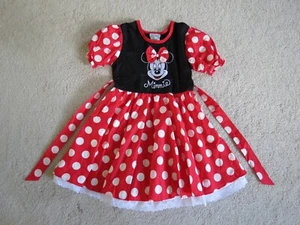 Disney Parks Girls Minnie Mouse Polka Dot Dress Size Small - Picture 1 of 17