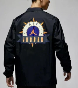 $130 New Men's XL Air Jordan Flight MVP Jacket 'Black' FD7423-010 - Picture 1 of 12