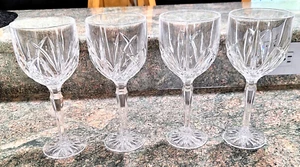 4 Elegant WATERFORD CRYSTAL MARQUIS BROOKSIDE Wine Glasses - Picture 1 of 2