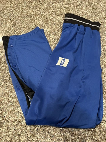 Duke blue devils Nike basketball warm up tear away pants Large authentic vintage Cover