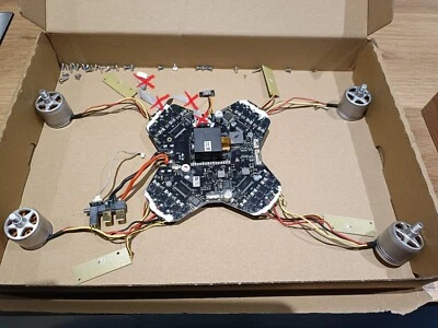 DJI Phantom 3 Advanced Platine mit Motoren und LEDs, defekt - Bild 1 von 2