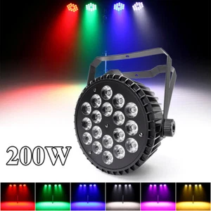 200W 18LED Stage Lights RGBW DMX Color Change Par Light Party DJ Disco Xmas Show - Picture 1 of 12