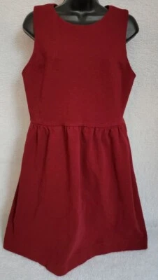 J Crew Womens Dress Size L Large Burgundy - Image 1 of 4