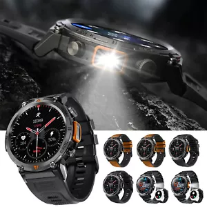 Smart Watch For Men Military Watch Touch With LED Flashlight, 1.45" HD Outdoor - Picture 1 of 22