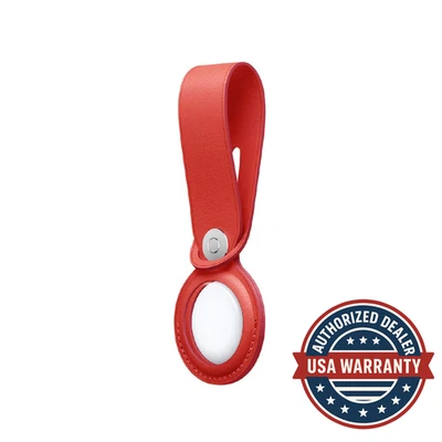 Apple AirTag Leather Loop Red - Image 1 of 3