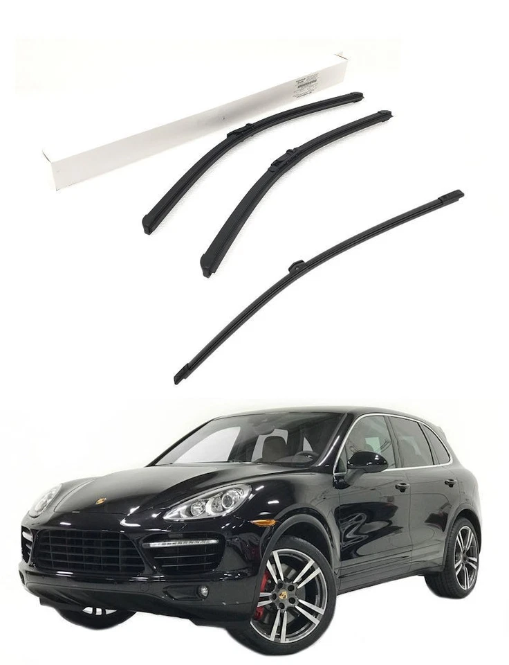 Juego de escobillas limpiaparabrisas delanteras y traseras originales Porsche Cayenne (2011-2018) Foto 1 de 1