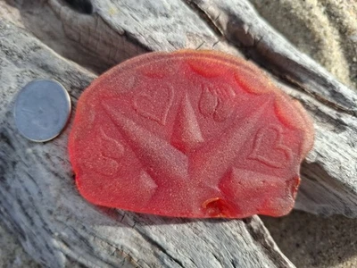 Cristal de mar genuino Surf Tumbled muy raro Foto 1 de 4