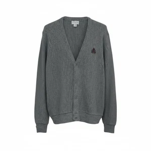 Izod Cardigan Sweater Mens Size XL Gray Button Front V Neck Vintage - Picture 1 of 8