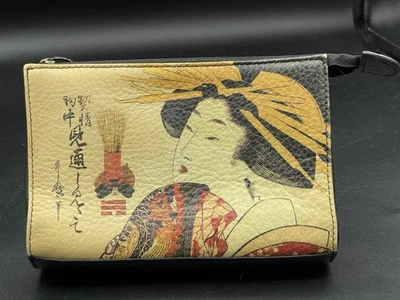 Bolso de mano de cuero Icon Los Angeles, bolso sin asas Art To Wear de geisha japonesa Foto 1 de 4