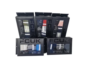 FCUK Mens Boxers Pants 3 Pack NEW Boxed S M L XL Cotton Gift Xmas - Picture 1 of 7
