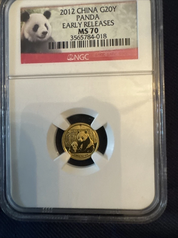 2012-CHINA Gold G20Y Panda Early Releases MS-70 Gem Mint - Image 1 of 2