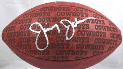 Jimmy Johnson Signed Dallas Cowboys Showcase Duke Football - Beckett W Hologram - Image 1 of 3