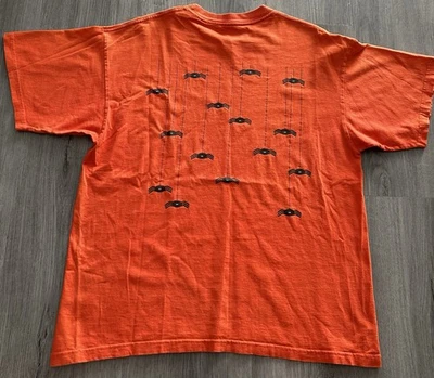 Camiseta vintage años 90 Rick's America Spider Web algodón hecha en EE. UU. Foto 1 de 4