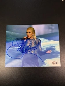 Gwen Stefani signed 8x10 Foto Autogramm Popsänger Musik Beckett selten heiß - Bild 1 von 7