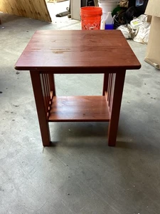 Mission Style End Table, Side Table 21” x 21” x 21” Minor Flaws - Picture 1 of 10