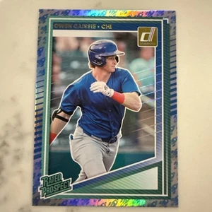2025 Donruss Baseball - Owen Caissie (Rated Prospect) - Rocket #186 - Picture 1 of 10