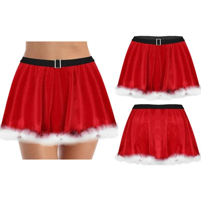Mujer Falda Punk Navidad Columpio Vestido Elegante Vintage Mrs Claus Retro Disfraz Foto 1 de 4