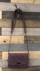 *Jessica Simpson Maroon Wallet On Chain Clutch Shoulder Bag/ Crossbody - Picture 1 of 5