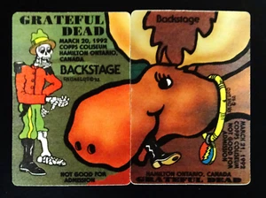 Grateful Dead Backstage Pass Puzzle Moose Canada 1992 Copps 3/20,21/92 30 Trips - Picture 1 of 12