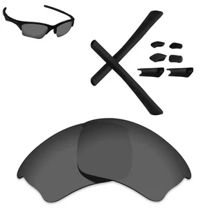 Hawkry Polarized Replacement Lenses & Black Kit for-Oakley Half Jacket XLJ - Opt - Picture 1 of 17