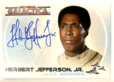 The Complete Battlestar Galactica Autograph Card A9 Herbert Jefferson as Boomer