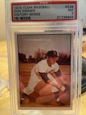 1979 TCMA Baseball History Series the 1950's - #228 Don Zimmer Psa 7