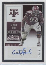 2016 Contenders Draft Picks College Bowl Ticket /99 Germain Ifedi Rookie Auto RC